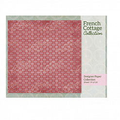 Набор бумаги 30х30 см "French Cottage", 24 листа (Heartfelt Creations)
