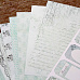 Набор бумаги 30х30 см "Тиффани", 11 листов (Tatiana Sinitsa)