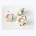 Цветок полиантовой розы "Белый с сиреневой серединой", 1 шт (Craft)