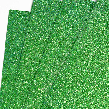 Лист фоамирана А4 с глиттером "Premium. Фисташковый зеленый", 2 мм