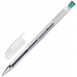 Ручка гелевая "Jet", цвет зеленый (Brauberg)