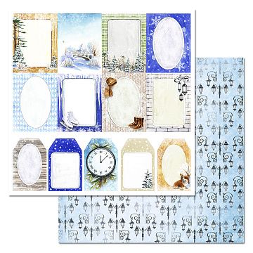 Бумага "Зимний город. Карточки" (ScrapMania)