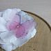 Украшение из ткани "Бабочка шифоновая. Розовая", 3,3х2,5 см (Китай БП)