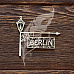 Украшение из чипборда "Вывеска BERLIN" (AL)