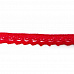 Лента кружевная хлопковая "Красная", ширина 1,2 см, длина 0,9 м (Рукоделие)