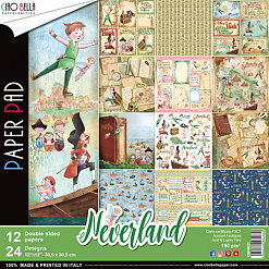 Набор бумаги 30х30 см "Neverland", 12 листов (Ciao bella)