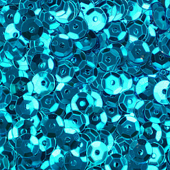 Набор круглых граненых пайеток "Голубые"