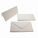 Набор заготовок для открыток 10,5х21 см "Белые с фигурным краем" с конвертами (DoCrafts)