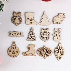 Набор деревянных украшений "Новый год" (АртУзор)