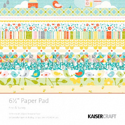 Набор бумаги 16,5х16,5 см "Fine & Sunny. Солнечный денёк", 34 листа (Kaiser)