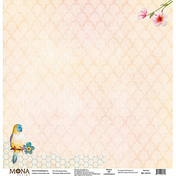 Бумага "Цветочное бохо. Настенная плитка" (MonaDesign)