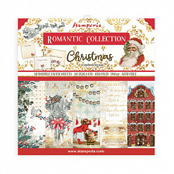 Набор бумаги 20х20 см "Romantic Christmas" (Stamperia)