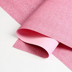 Лист фоамирана с глиттером 60х70 см "Светло-розовый"