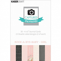 Набор карточек 10х15 см "Rock-A-Bye-Baby Girl", 30 шт (Kaiser)