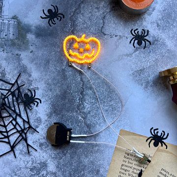 Подсветка "Pumpkin", светящаяся картинка, сменная батарейка (ScrapIllumination)