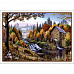 Тканевая карточка мини "Осенние пейзажи. Горная речка" (ScrapMania)