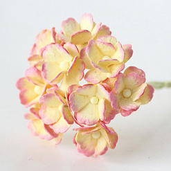 Букет цветов вишни средний "Желтый с розовым", 10 шт (Craft)