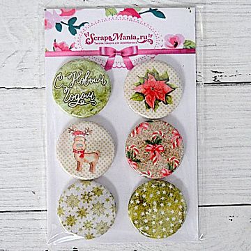 Набор фишек "Новогодняя рапсодия" (ScrapMania)