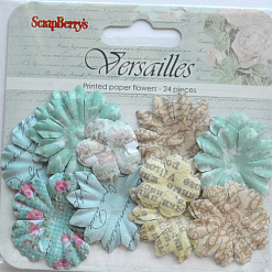 Набор бумажных цветочков "Версаль" (ScrapBerry's)