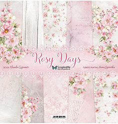 Набор бумаги 30х30 см "Rosy Days", 5 листов (ScrapAndMe)