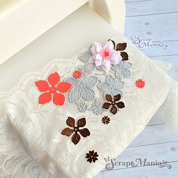 Нож "Цветок пятилистник", 6,5х9 см (ScrapMania)