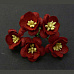 Букетик цветков вишни "Темный красный", 5 шт (Impresse)