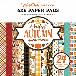 Набор бумаги 15х15 см "Perfect autumn", 24 листа (Echo Park)