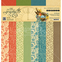 Набор бумаги 30х30 см "Seasons. Фоновый", 16 листов (Graphic 45)