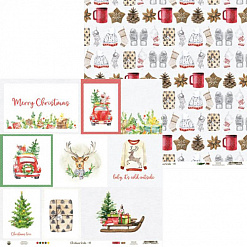 Набор бумаги 15х15 см "Christmas treats", 24 листа (Piatek13)