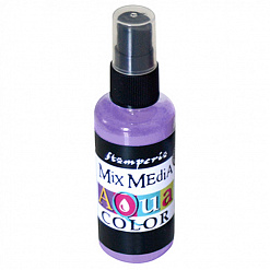 Спрей "Aquacolor Spray", сиреневый, 60 мл (Stamperia)