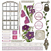 Набор бумаги 30х30 см с высечками "Colors. Lilac", 4 листа (49Market)