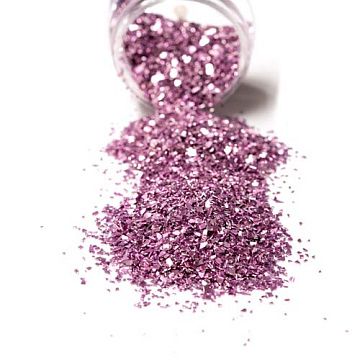 Топпинг "Микроблестки. Glamour Sparkles. Фиолетовый", 40 гр (Stamperia)