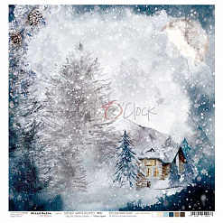 Бумага "Snowy Winterland 03" (CraftO'clock)
