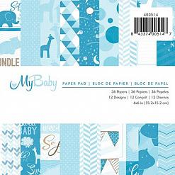 Набор бумаги 15х15 см "My Baby. Малыш", 36 листов (American Crafts)