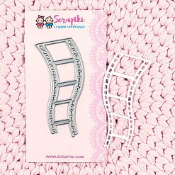 Нож "Обрывок фотопленки", 3,5х9 см (Scrapiki)