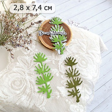 Нож "Веточка аспарагуса", 2,8х7,4 см (ScrapMania)
