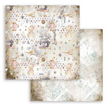 УЦЕНКА Бумага 30х30 см "Romantic collection. Threads. Texture" (Stamperia)
