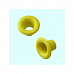 Набор люверсов 1/8 "Круглые", цвет жёлтый 100 шт (Knorr Prandell)