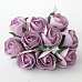 Букет больших роз с полураскрытым бутоном "Светло-сиреневый", 10 шт (Craft)