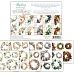 Набор бумаги 15х20 см "Floral Book 10. Wreaths", 24 листа (Mintay)