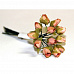 Букетик маленьких роз с полуоткрытым бутоном "Персиковые" (Рукоделие)