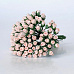 Букет микро-роз с закрытым бутоном "Розово-персиковые светлые", 0,3 см, 25 шт (Craft)