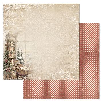 Бумага "Винтажный Новый Год. Зима за окном" (ScrapMania)