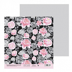 Бумага 20х20 см "Розовый сад" (АртУзор)