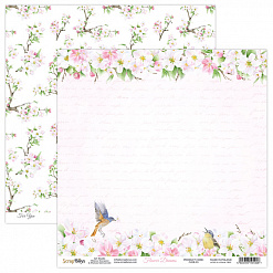 Набор бумаги 30х30 см "Flower dreams", 12 листов (ScrapBoys)