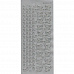 Контурные наклейки "Рождественский падуб", лист 10x24,5 см, цвет серебряный (JEJE)