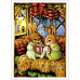 Тканевая карточка мини "Кроличья семья. Сказка на ночь" (ScrapMania)