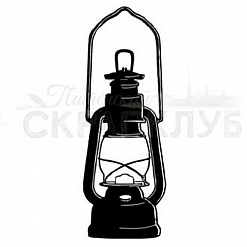 Штамп "Керосиновая лампа в подвеске" 2х5,5 см (Скрапклуб)