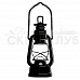 Штамп "Керосиновая лампа в подвеске" 2х5,5 см (Скрапклуб)