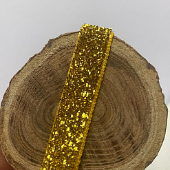 Лента с люрексом "Золотая", 1 см, 1 м